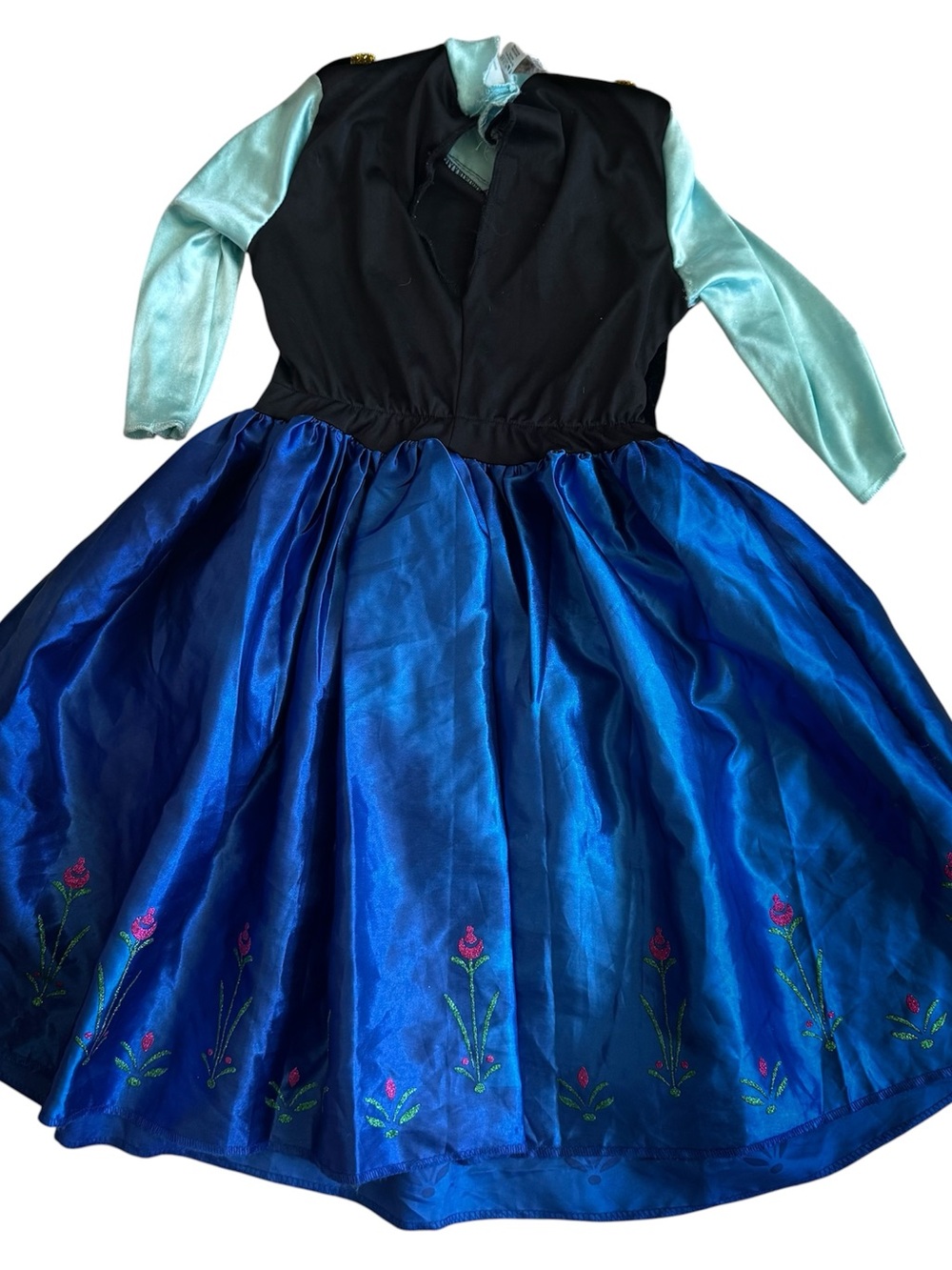 Disney Frozen Anna Girls Princess Costume Kids  Party Dress Size S 4-6 Halloween - Picture 2 of 4